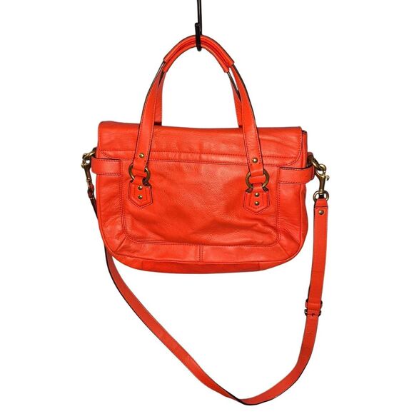 Coach Orange Campbell Leather Satchel Brass Hardware Buckle (PROJECT BAG) - Picture 2 of 6